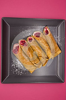 Classic Crepes with Berry Filling