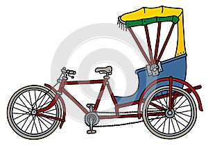 The classic cycle rickshaw