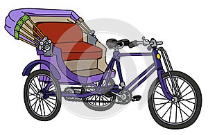 Classic cycle rickshaw