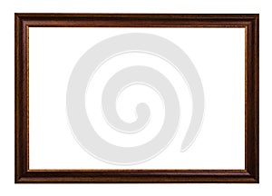 classic dark brown painted wooden picture frame
