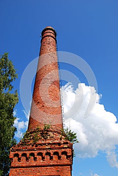 Classic decorated chimney