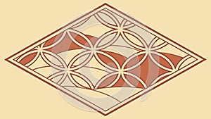Classic Decorative Floor Tile Pattern Vector, vector design Generative AI