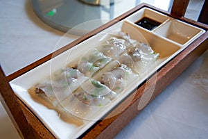 A classic and delicious Cantonese morning tea, steamed beef rice rolls