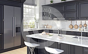 Classic design of kitchen