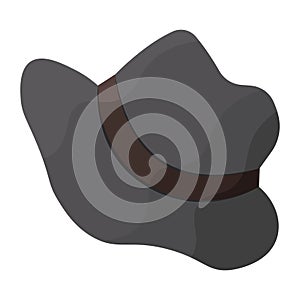 Classic detective hat. Vector