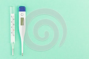 Classic and digital thermometer
