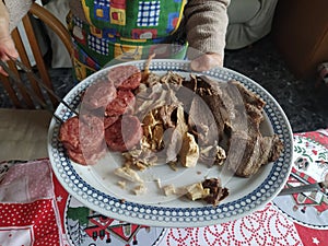 Classic dish of meat during holidays