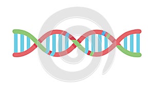 Classic DNA Double Helix Vector for Science & Genetics, vector design Generative AI