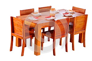 Classic elegant dining table set