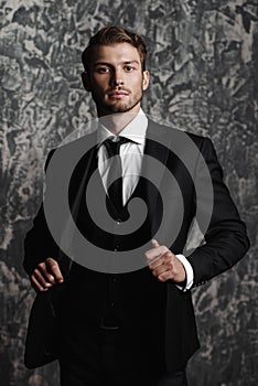 Classic elegant male suit