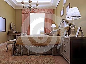 Classic english bedroom design