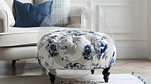 Classic Fabric Pouffe for Timeless Home Decor