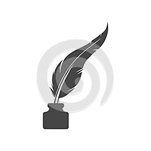 Classic feather quill illustration