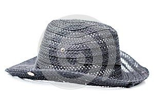 Classic fedora style hat isolated