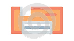 Classic Floppy Disk Icon for Data Storage and Legacy Tech, vector design Generative AI