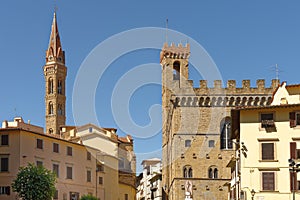 Classic florence city architecture in the late afternoon