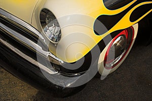 Classic Ford with Flames