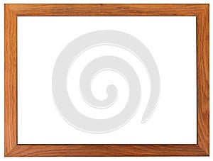 Classic frame. Slim and smooth wooden picture frame.