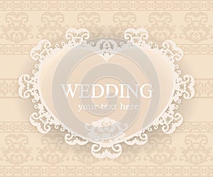 Classic frame. Vintage background. Elegant design element template with place for your text.