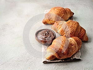 Classico francese cioccolato crema. colazione 