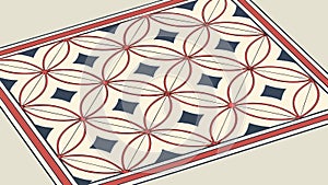 Classic Geometric Diamond Tile Pattern Seamless Vector Design Generative AI