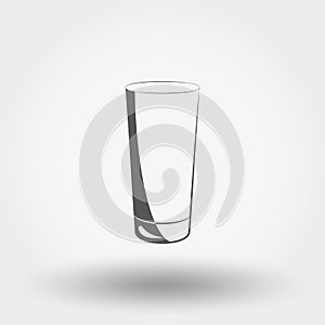 Classic glassful. Vector Icon.