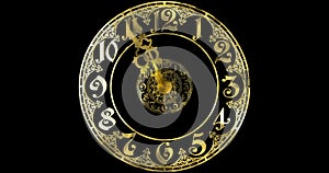 Classic gold dial .3D render