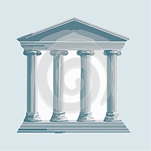 Classic Government Building with Ionic Columns