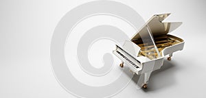 Classic grand piano keyboard