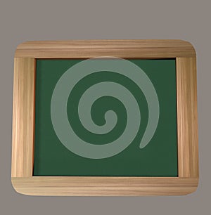 Classic Green Chalkboard  3D Render