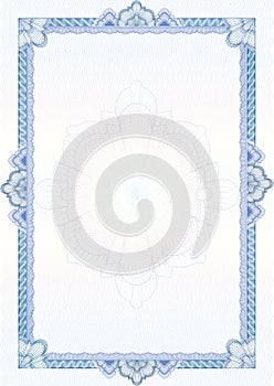 Classic guilloche border / diploma or certificate