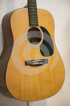 Classic guitar close up