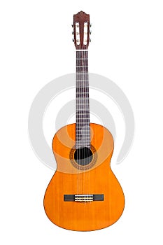 Classic guitar isolated on white