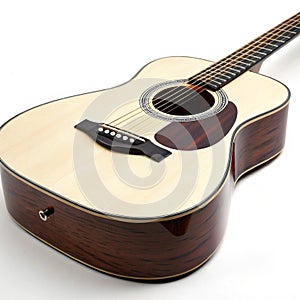 Guitar instrument isolated on white background photo