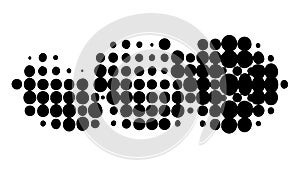 Classic Halftone Dot Pattern for Retro Aesthetics, vector design Generative AI