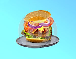 A Classic hamburger