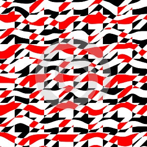 Classic Hounds-tooth pattern in a patchwork collage style.