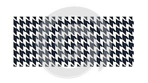 Classic Houndstooth Pattern: Elegant Black White Textile Design, vector design Generative AI
