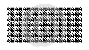 Classic Houndstooth Pattern Fashion Textile Background, vector design Generative AI