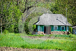 Classic house of Ukrainian village