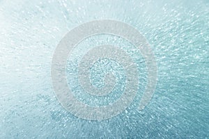 Classic icy blue glitter background with zoom effect - abstract texture