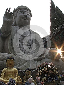 A classic image of the Buddha in rural South Korea