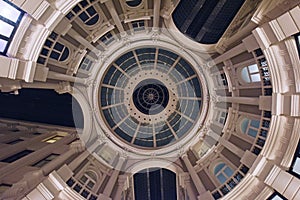 Classic interior dome with windows in the hague