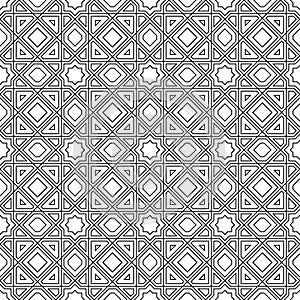 Classic Islamic or Arabic seamless pattern simple. Vector illustration.
