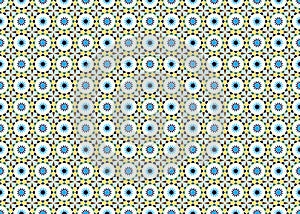 Classic Islamic seamless pattern. Vector Moroccan mosaic tile. Blue. Graphic illustration