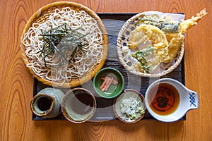 Classic Japanese dish Zaru Soba.