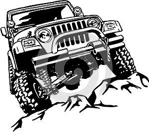 Classic Jeep Illustration