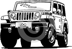 Classic Jeep Illustration