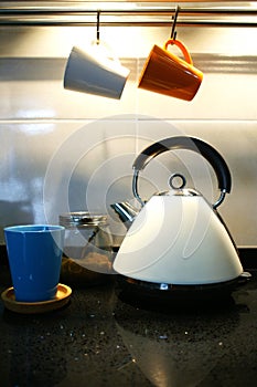 Classic Kettle in Modern Kitchen