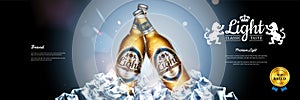 Classic lager beer banner ads